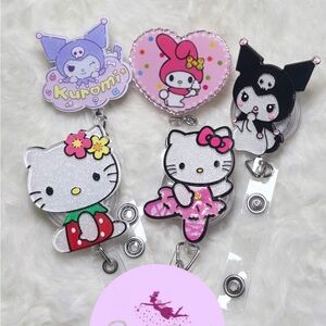 Cartoon character badge reels